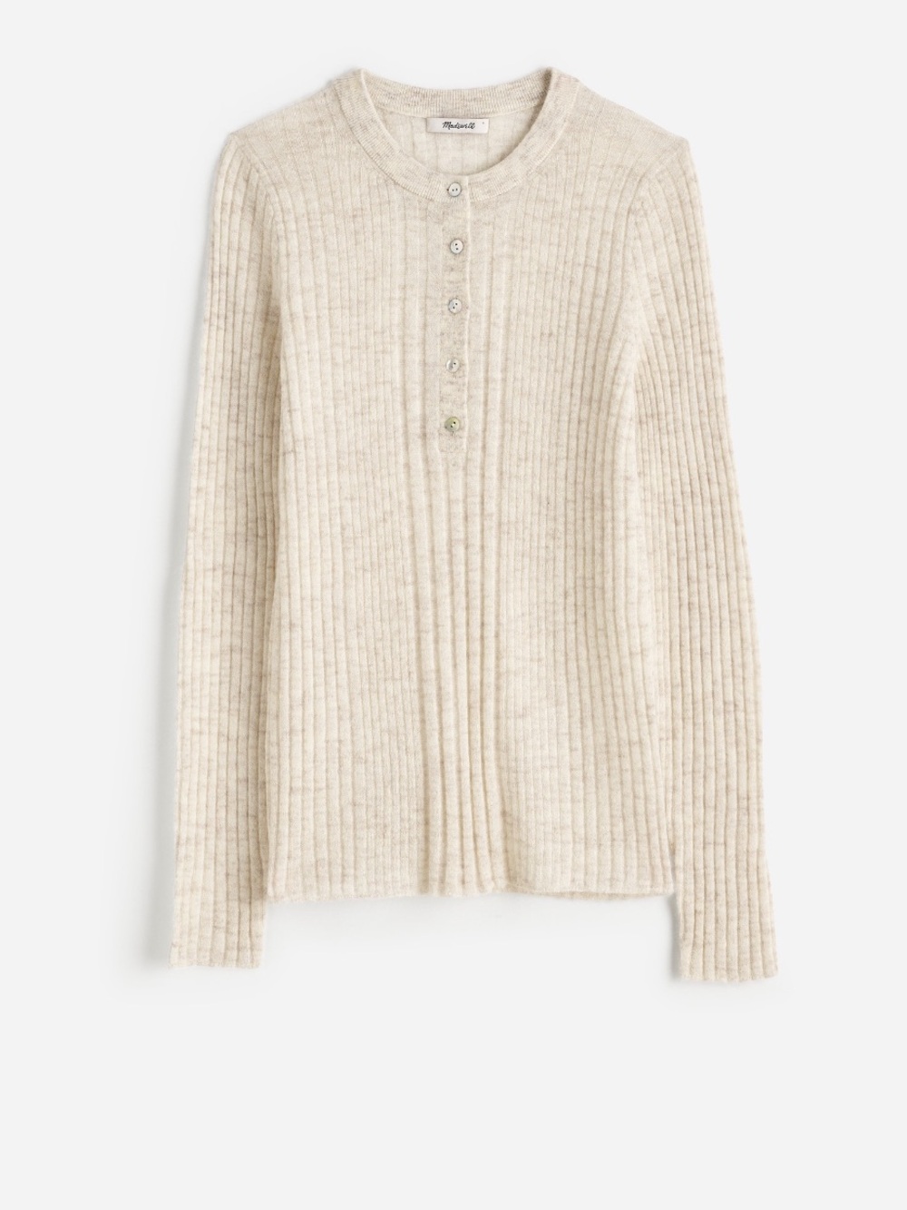 Madewell Alpaca Blend Henley Sweater